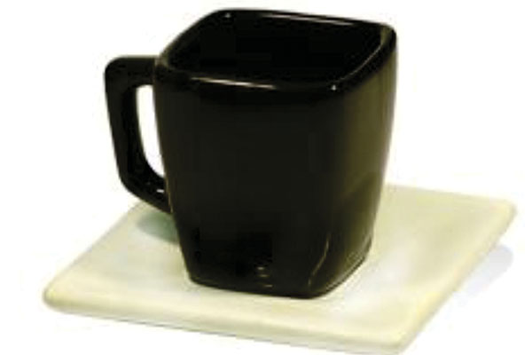 Taza de Ceramica combinada con plato
